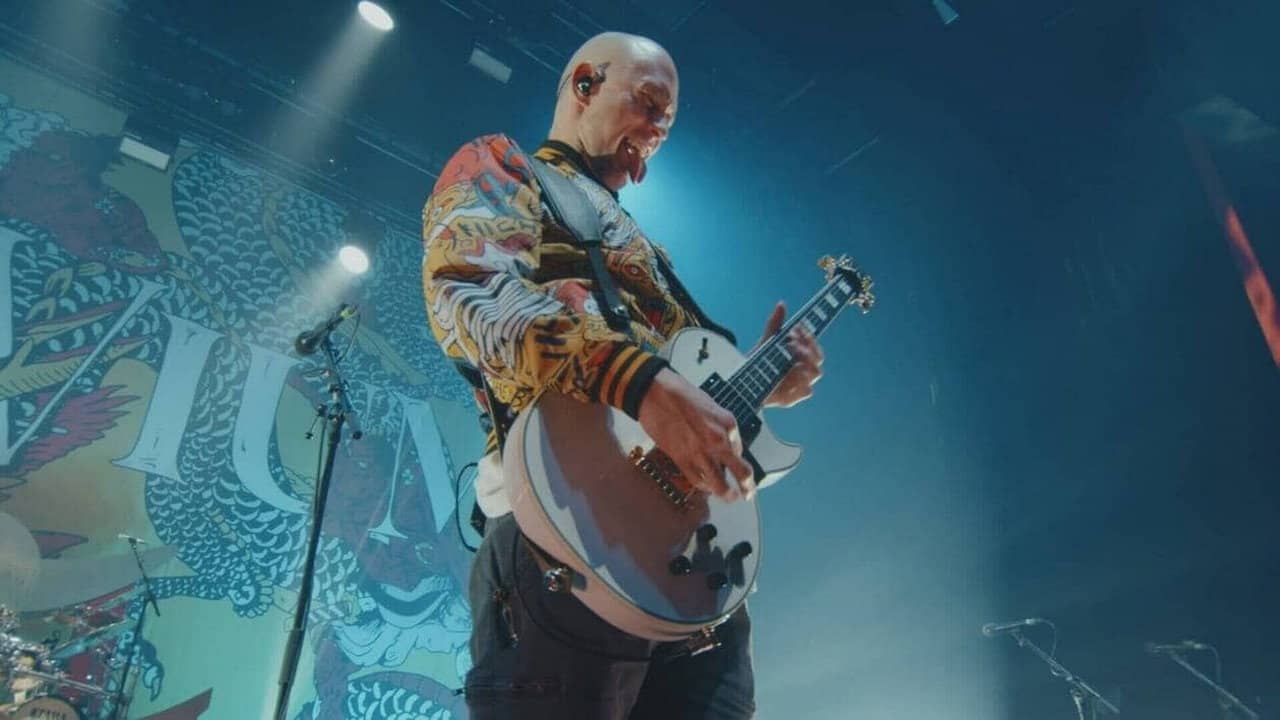 Trivium à l'Olympia backdrop