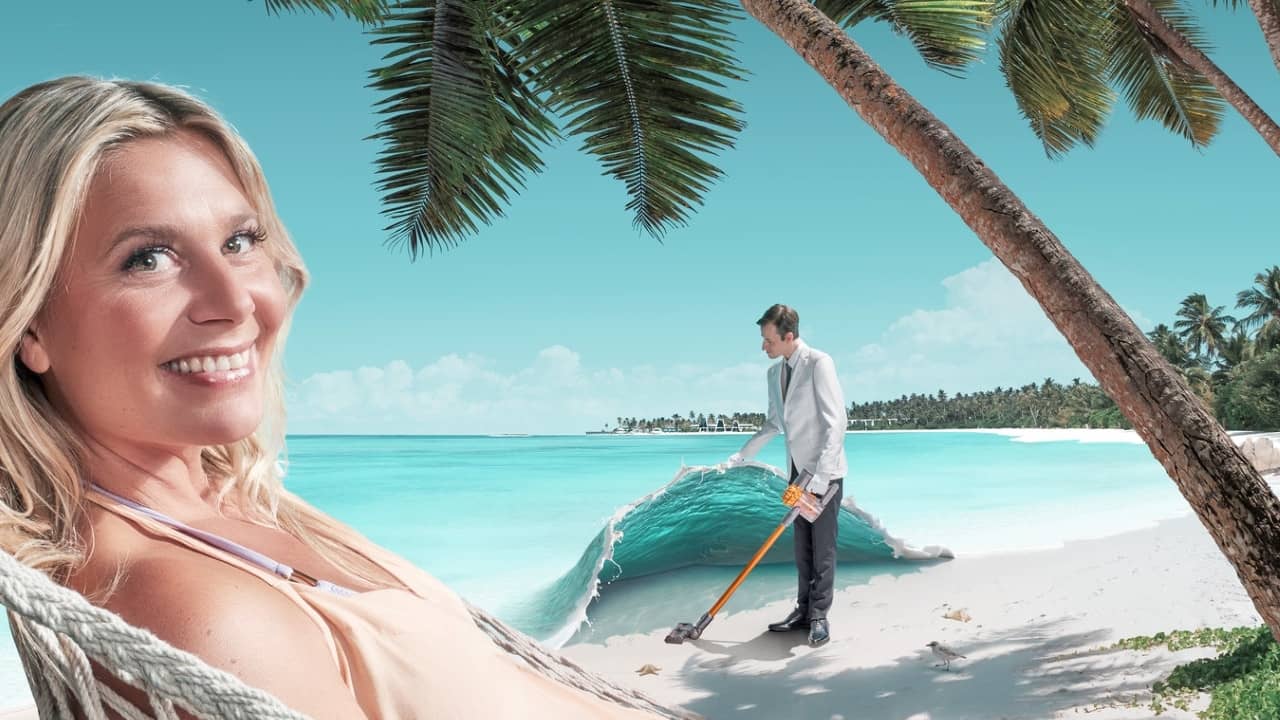 Paradijs zoekt Personeel backdrop