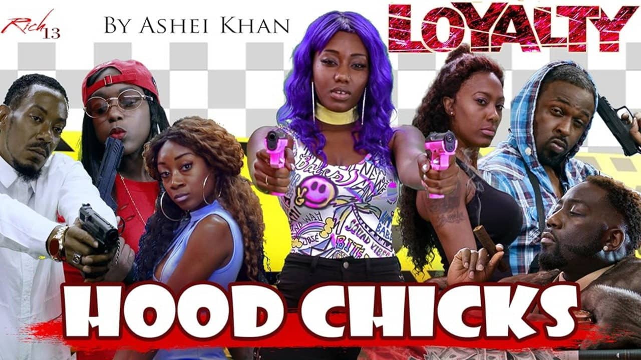 Hood Chicks backdrop