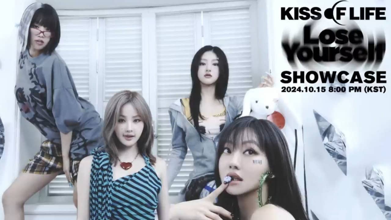 KISS OF LIFE 3rd Mini Album [Lose Yourself] Fan Showcase Live backdrop