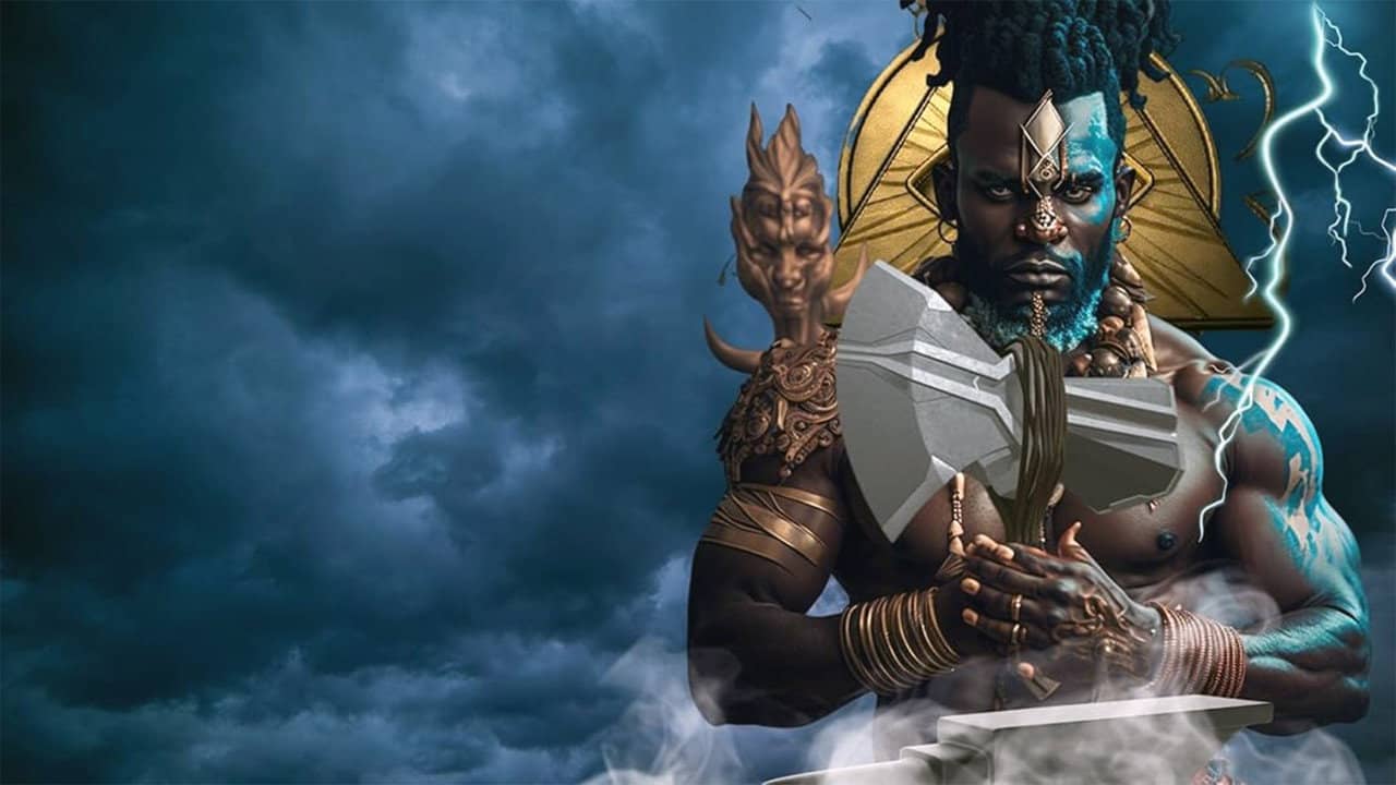 Theft of the Black Gods: The Superheroes backdrop