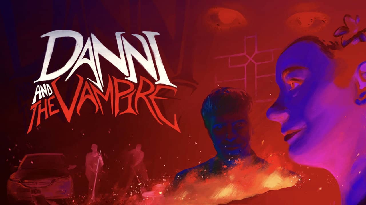 Danni and The Vampire backdrop