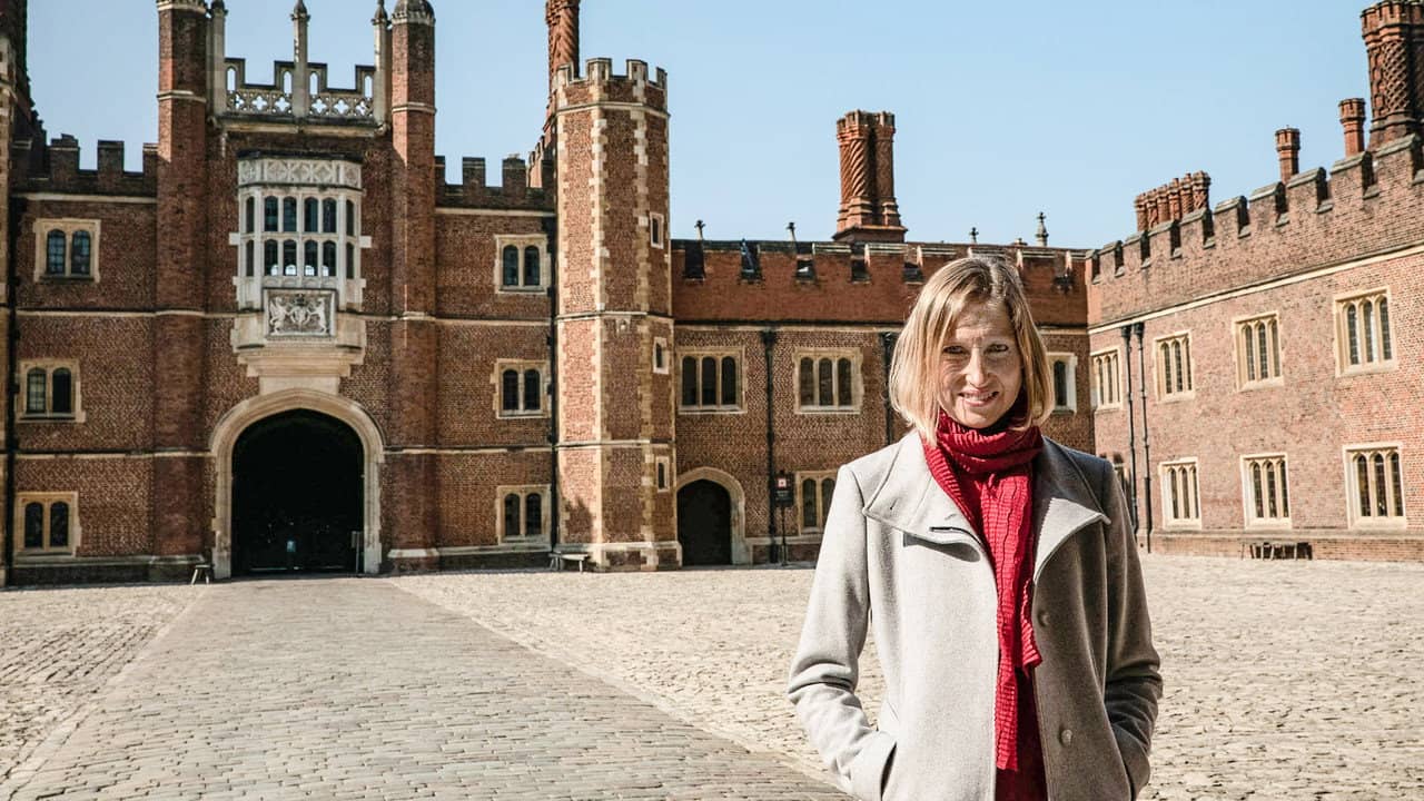 Inside Hampton Court Palace backdrop