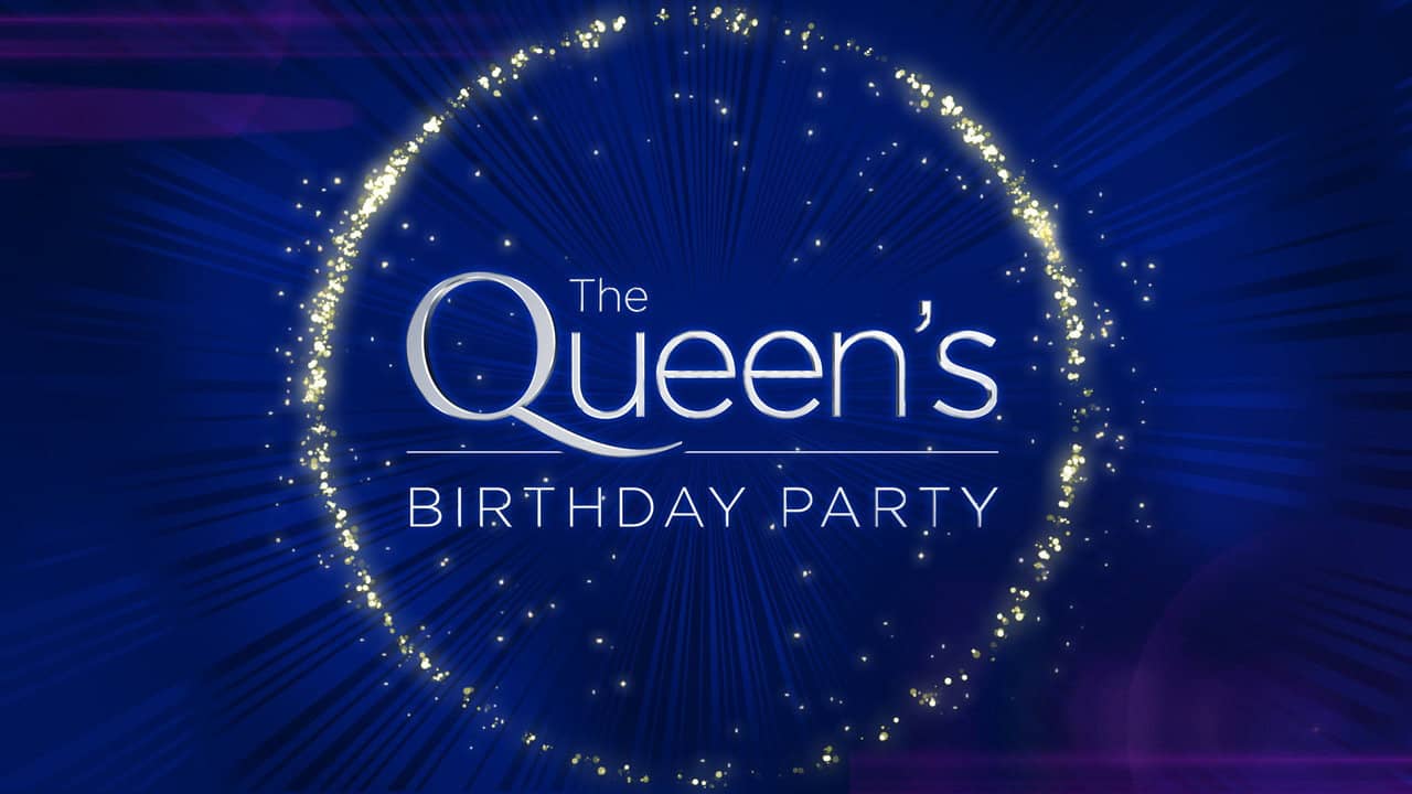 The Queen's Birthday Party backdrop