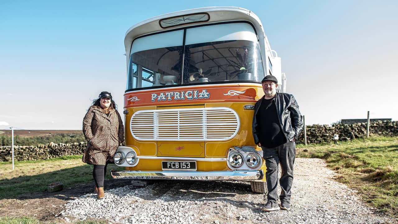 Johnny Vegas: Carry on Glamping backdrop