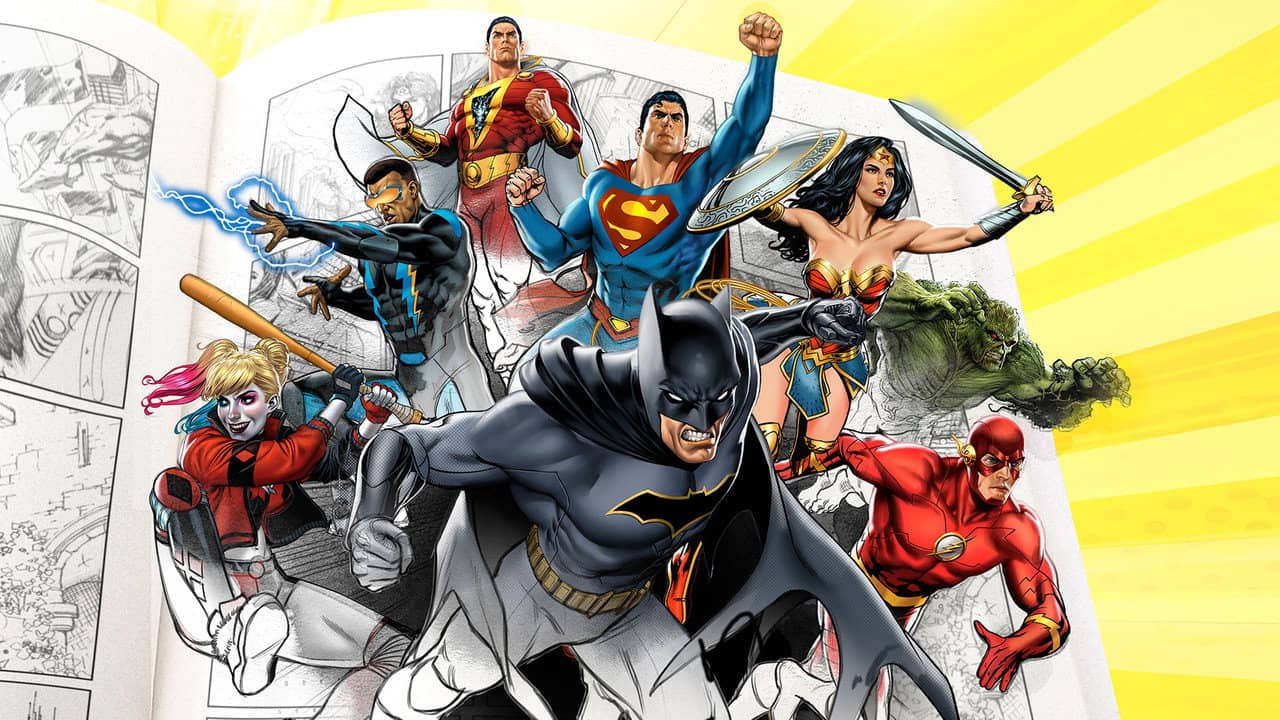 Superpowered: The DC Story backdrop
