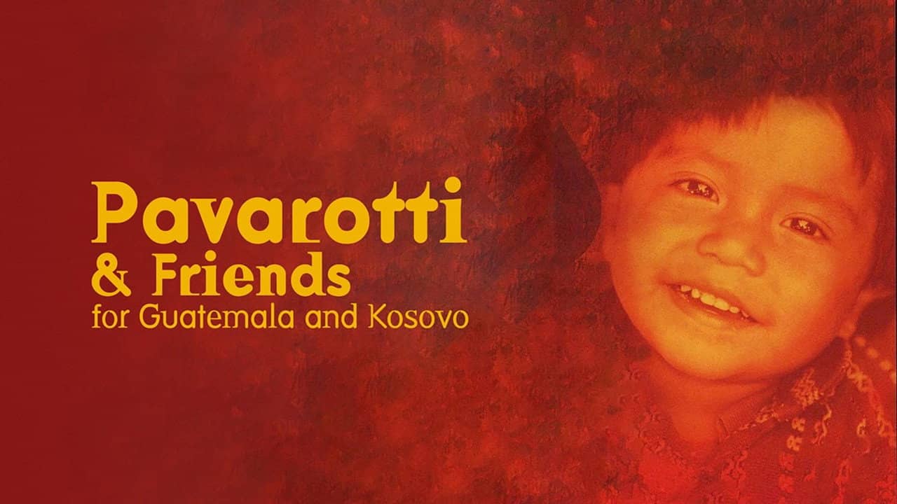 Pavarotti & Friends 99 for Guatemala and Kosovo backdrop