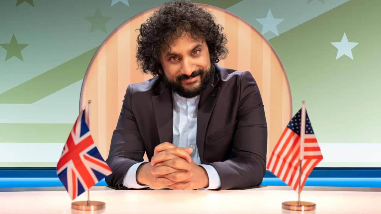 Hello America backdrop