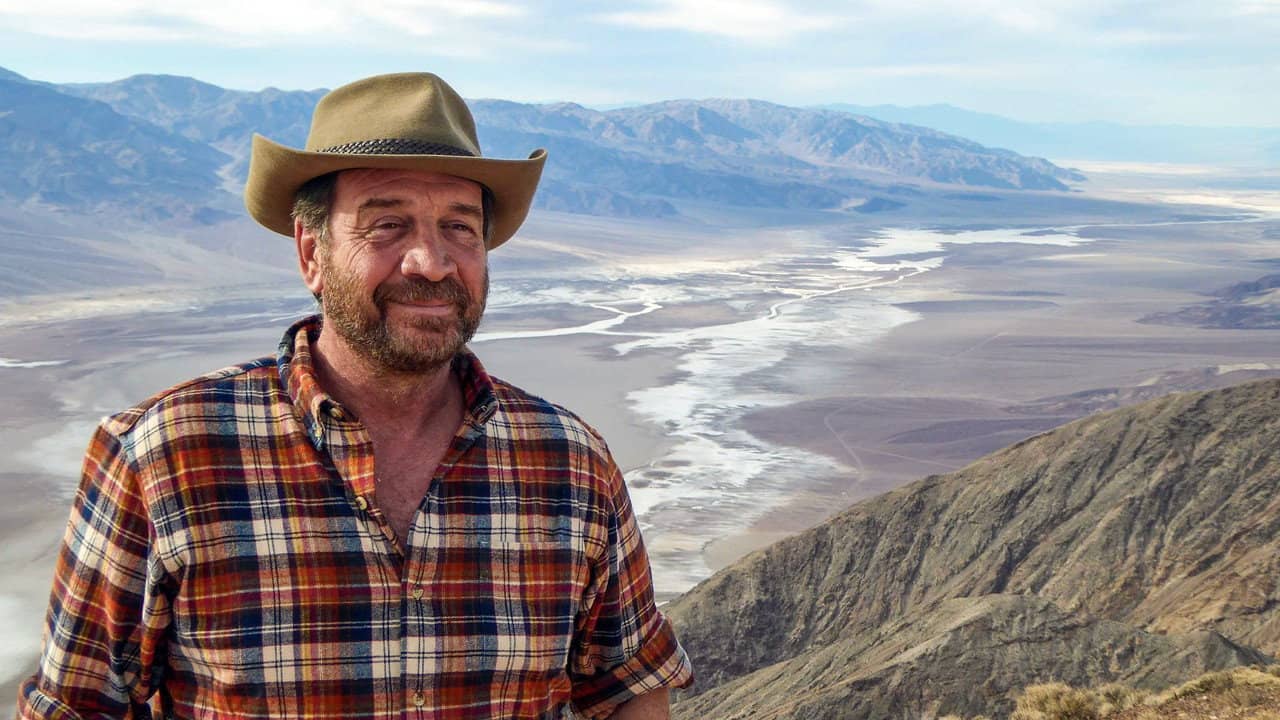 Into Death Valley with Nick Knowles backdrop