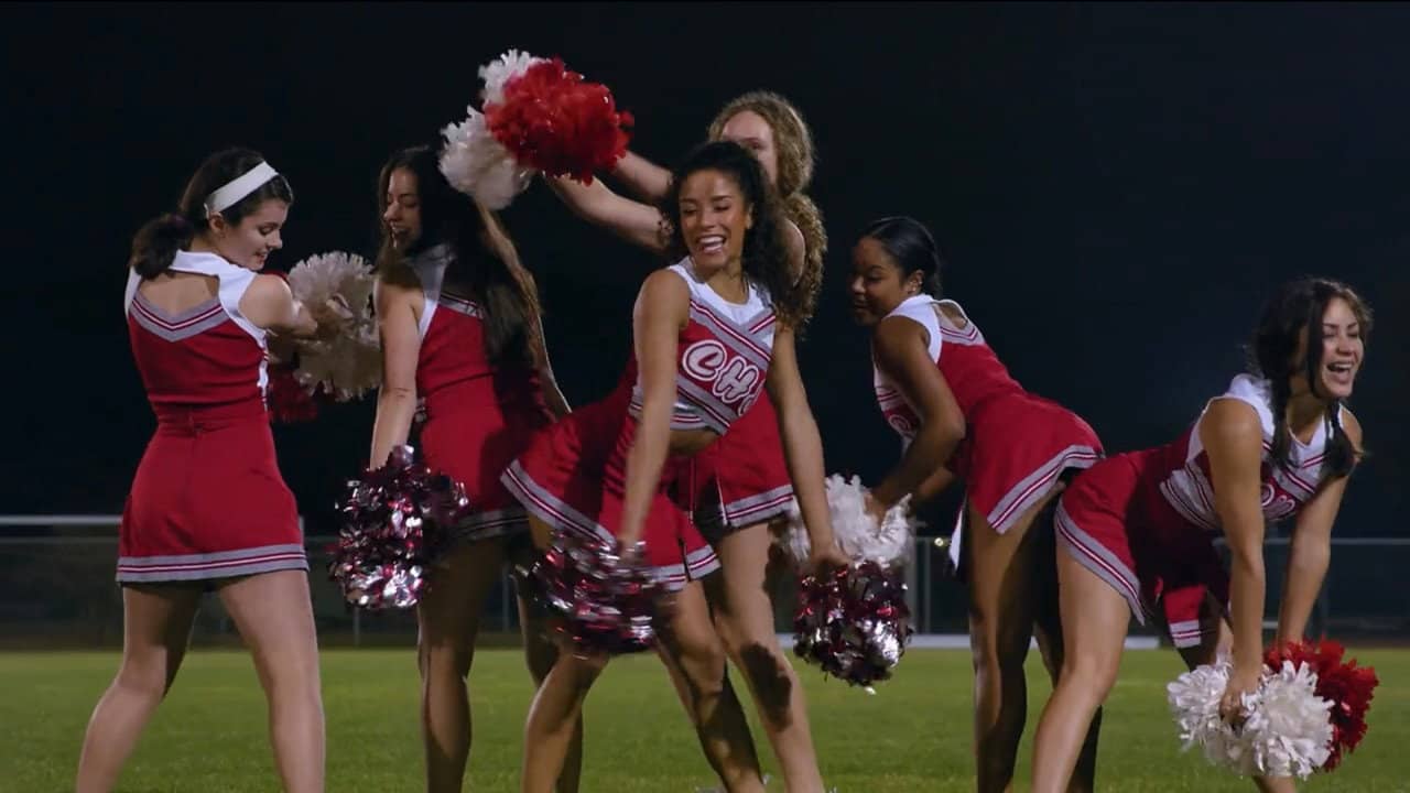 The Cheerleader Sleepover Slaughter backdrop