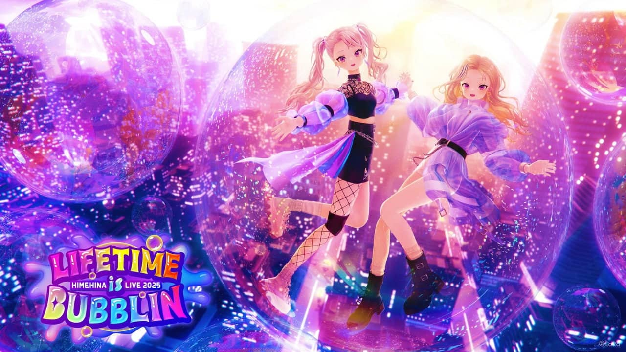 HIMEHINA LIVE 2025『LIFETIME is BUBBLIN』 Day 1 backdrop
