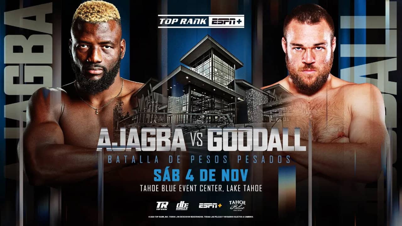 Efe Ajagba vs. Joe Goodall backdrop