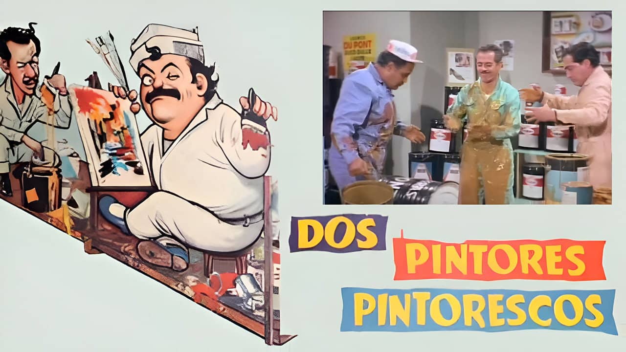 Dos pintores pintorescos backdrop