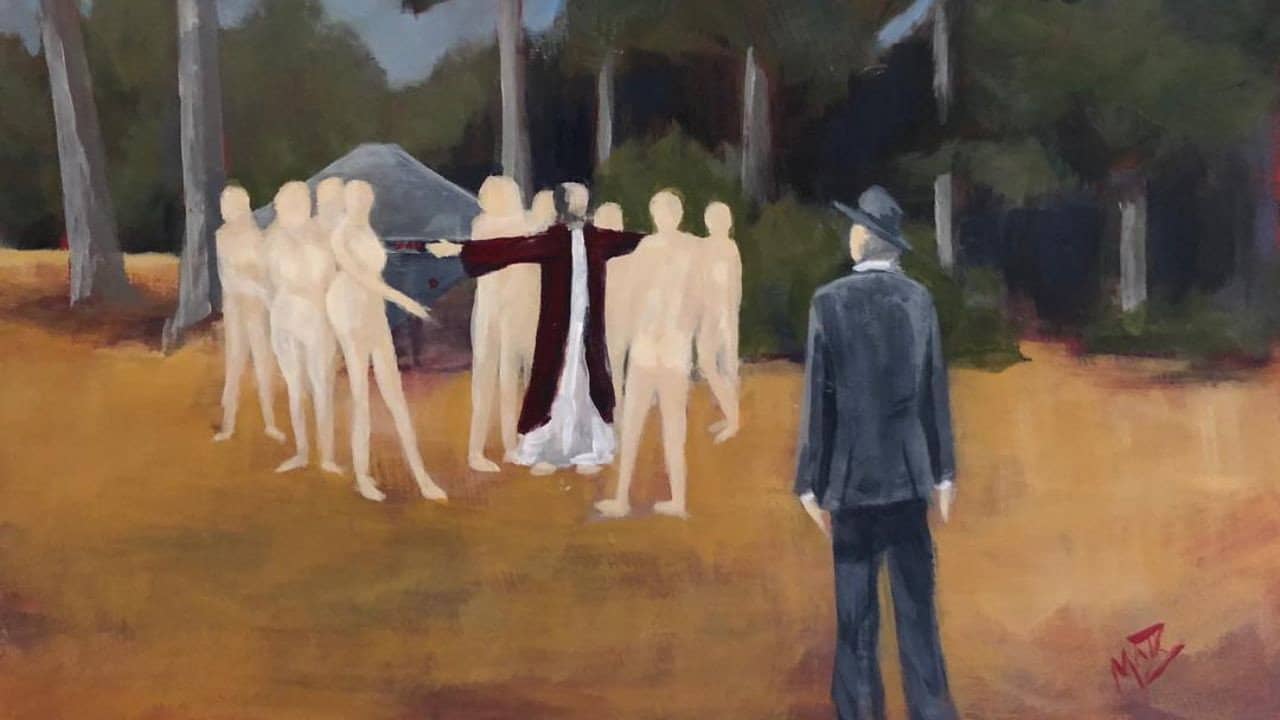 The Nudists From Venus backdrop
