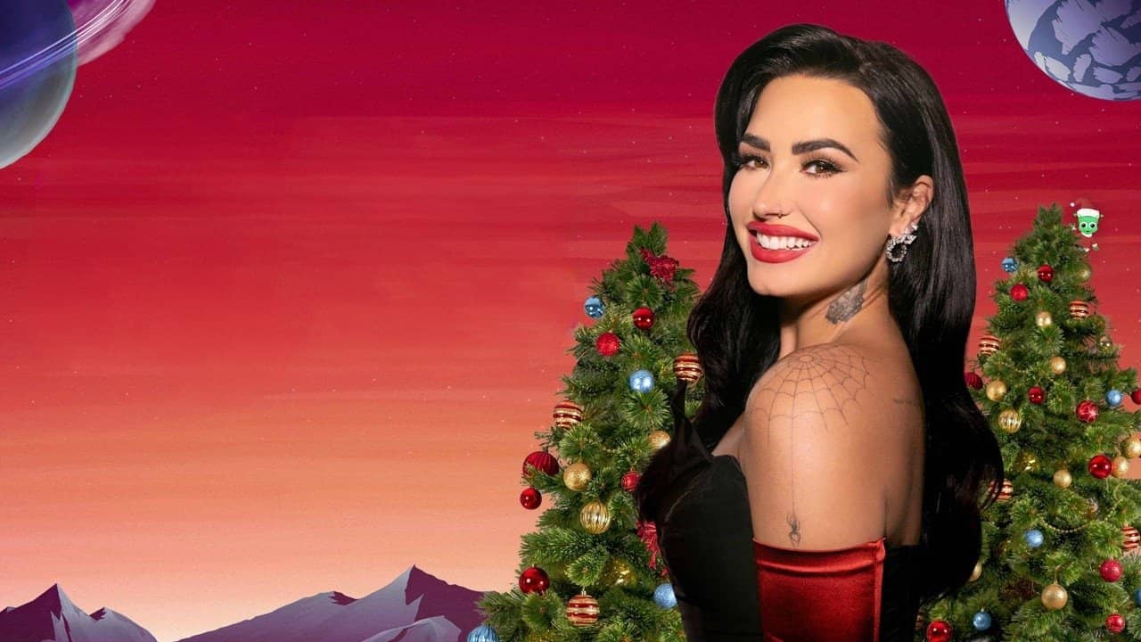 A Very Demi Holiday Special backdrop