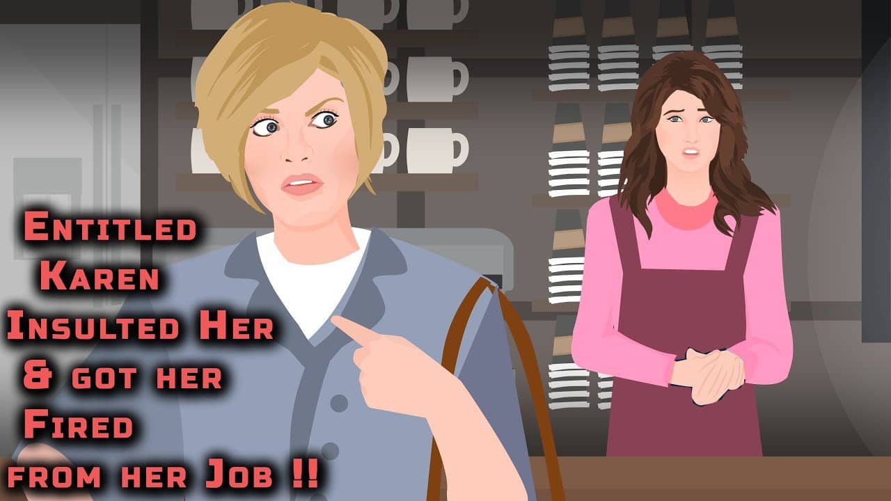 Entitled Karen Insulted Her and got her Fired from her Job !! backdrop
