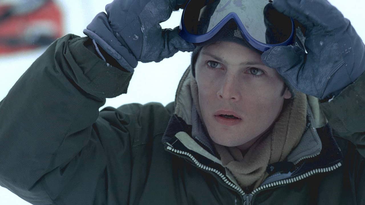 Snowboarder backdrop