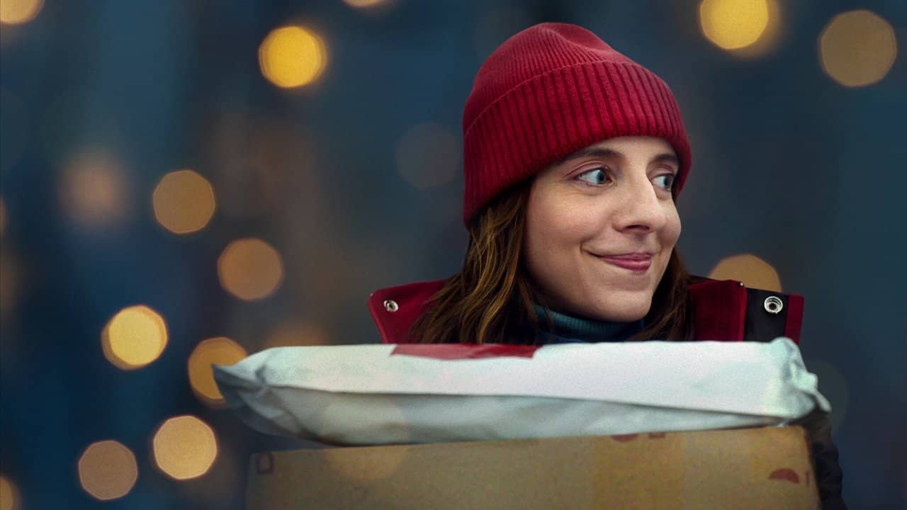 Delivery by Christmas backdrop