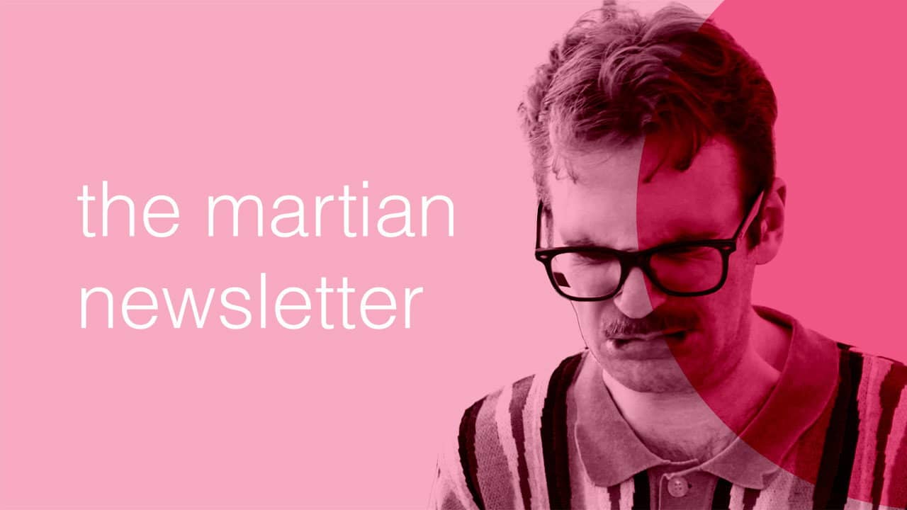 The Martian Newsletter backdrop