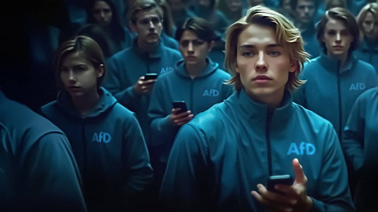 The TikTok-Army of the AfD backdrop