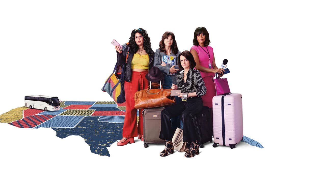 The Girls on the Bus backdrop