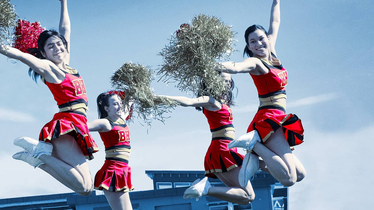 Undercover Cheerleader backdrop