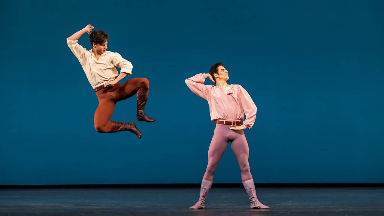 The Cellist / Dances at a Gathering (The Royal Ballet) backdrop