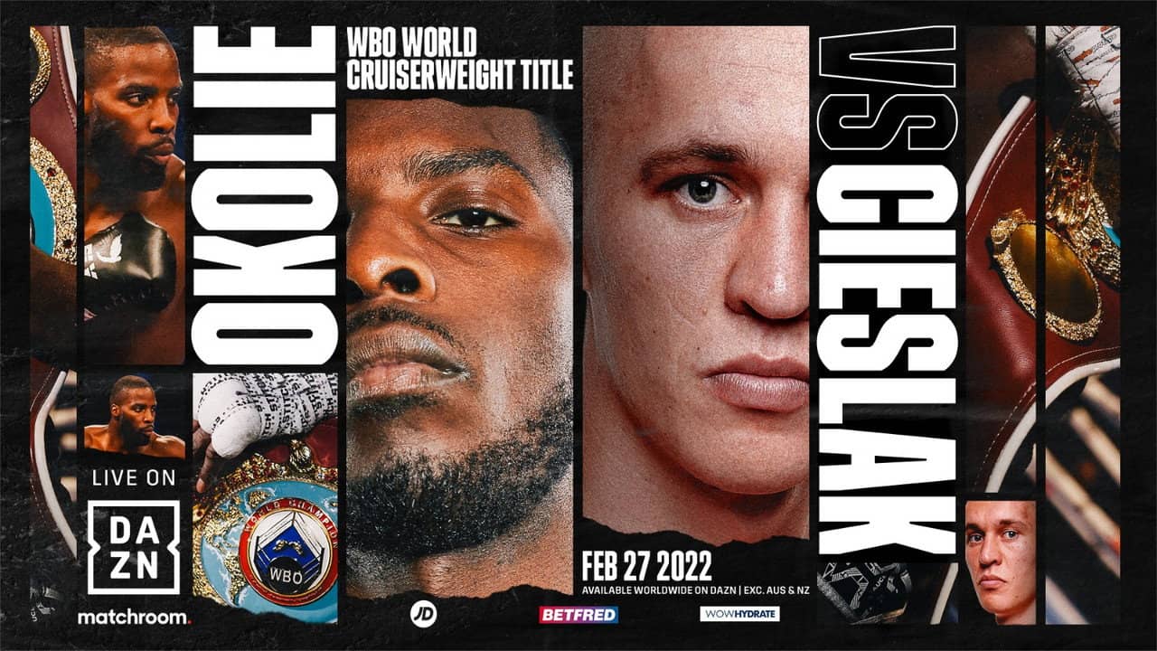 Lawrence Okolie vs. Michal Cieslak backdrop