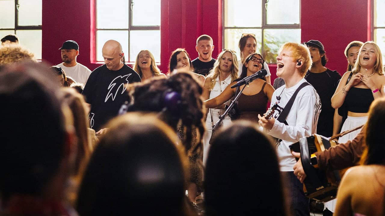 Ed Sheeran: Amazon Music Songline backdrop