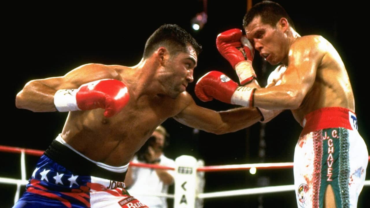 La Guerra Civil: Chavez vs. de la Hoya backdrop