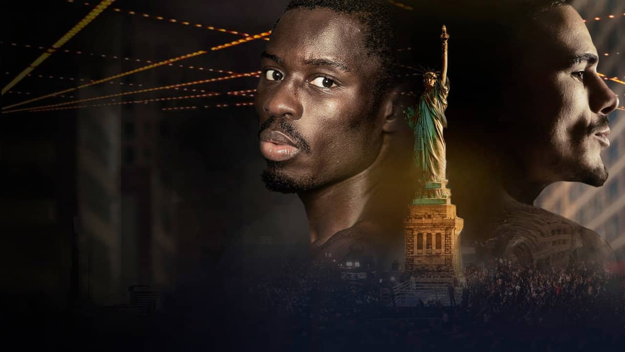 Richardson Hitchins vs. George Kambosos Jr. backdrop