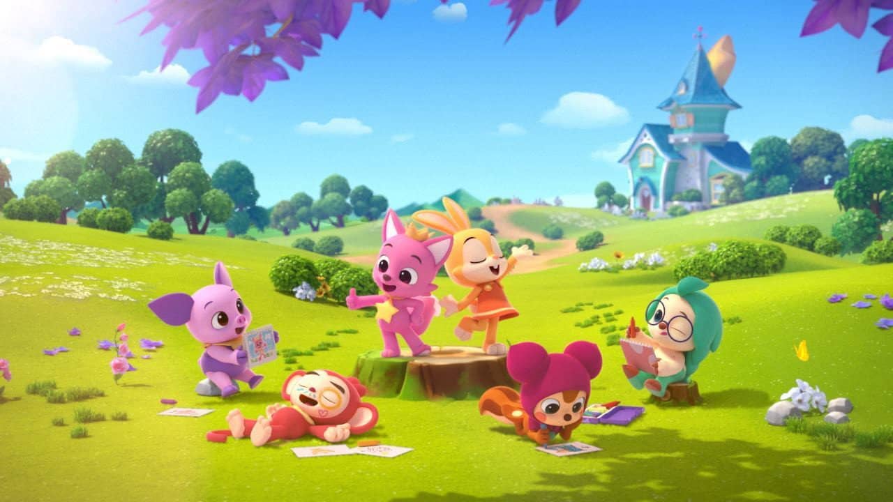 Pinkfong Wonderstar backdrop