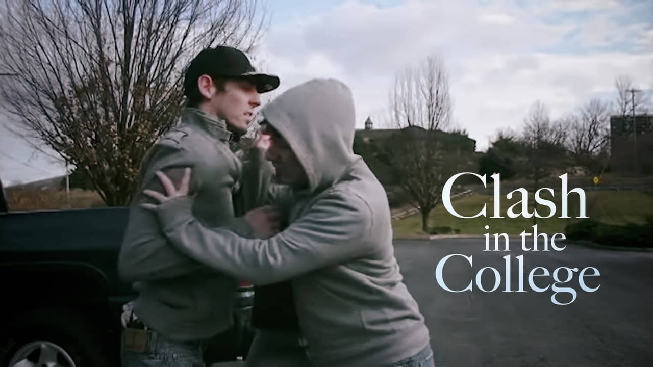 Clash in the College backdrop