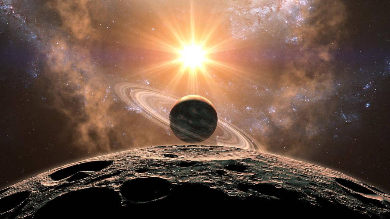 Birth of the Solar System backdrop