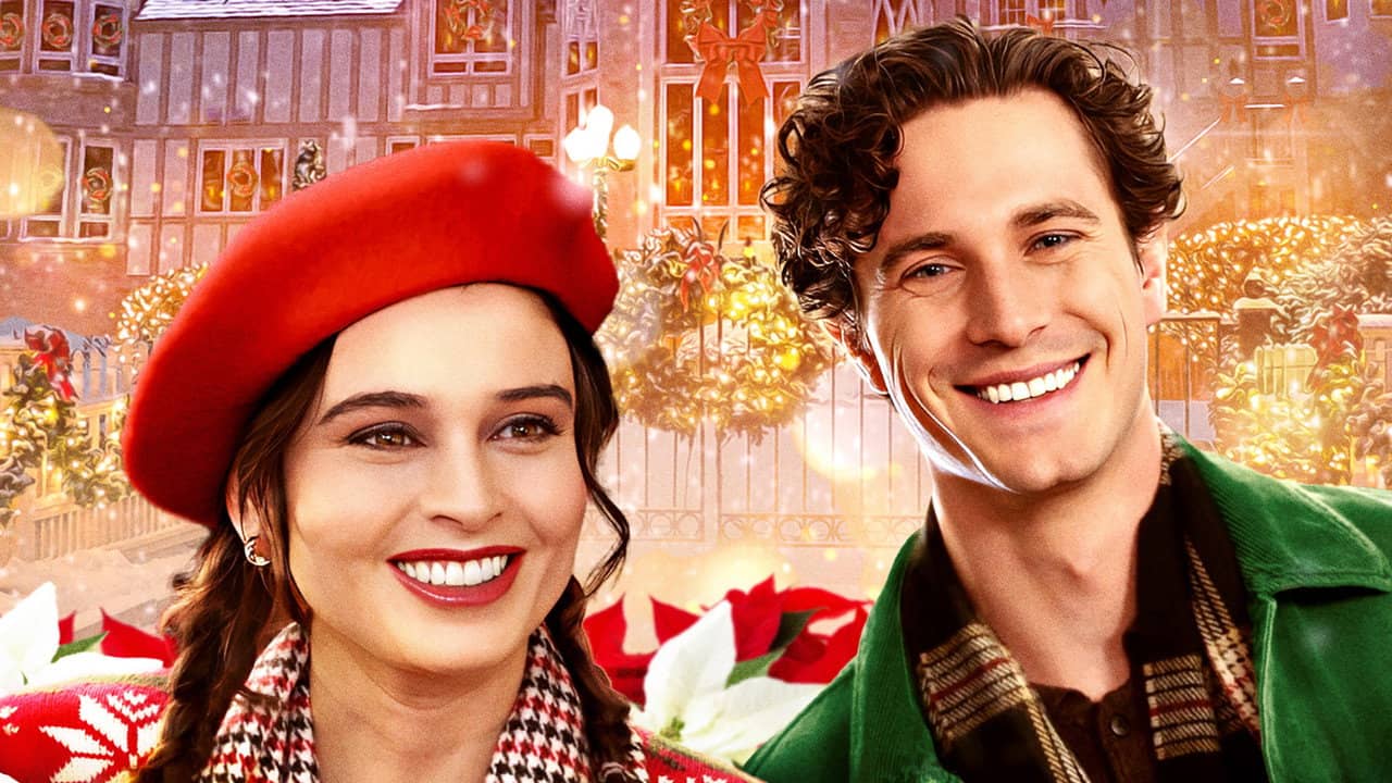 Christmas at Mistletoe Manor backdrop