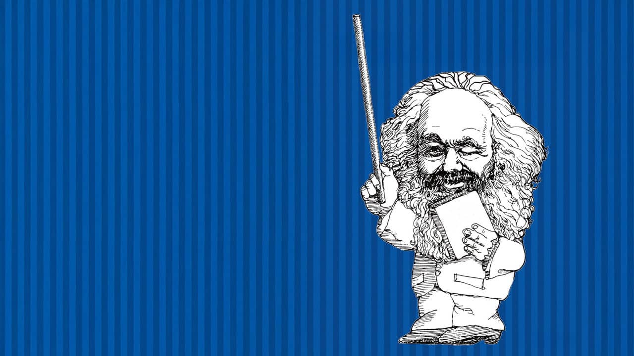 Marx Reloaded backdrop