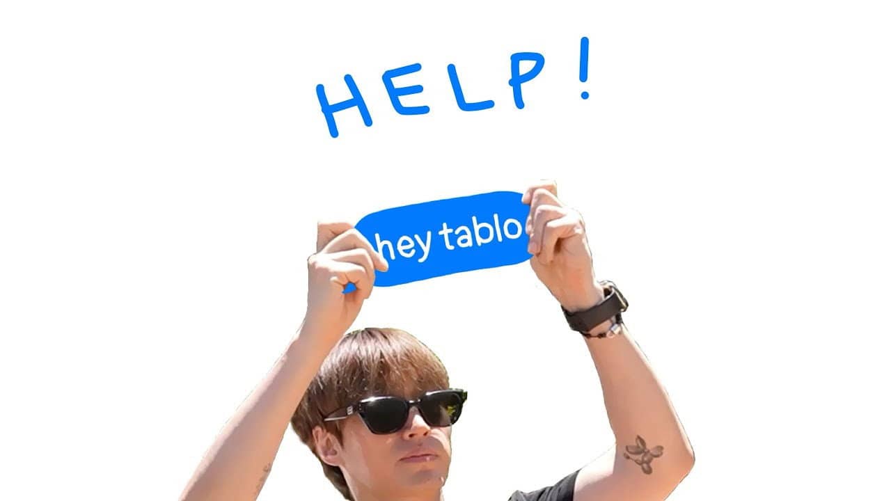 HEY TABLO backdrop