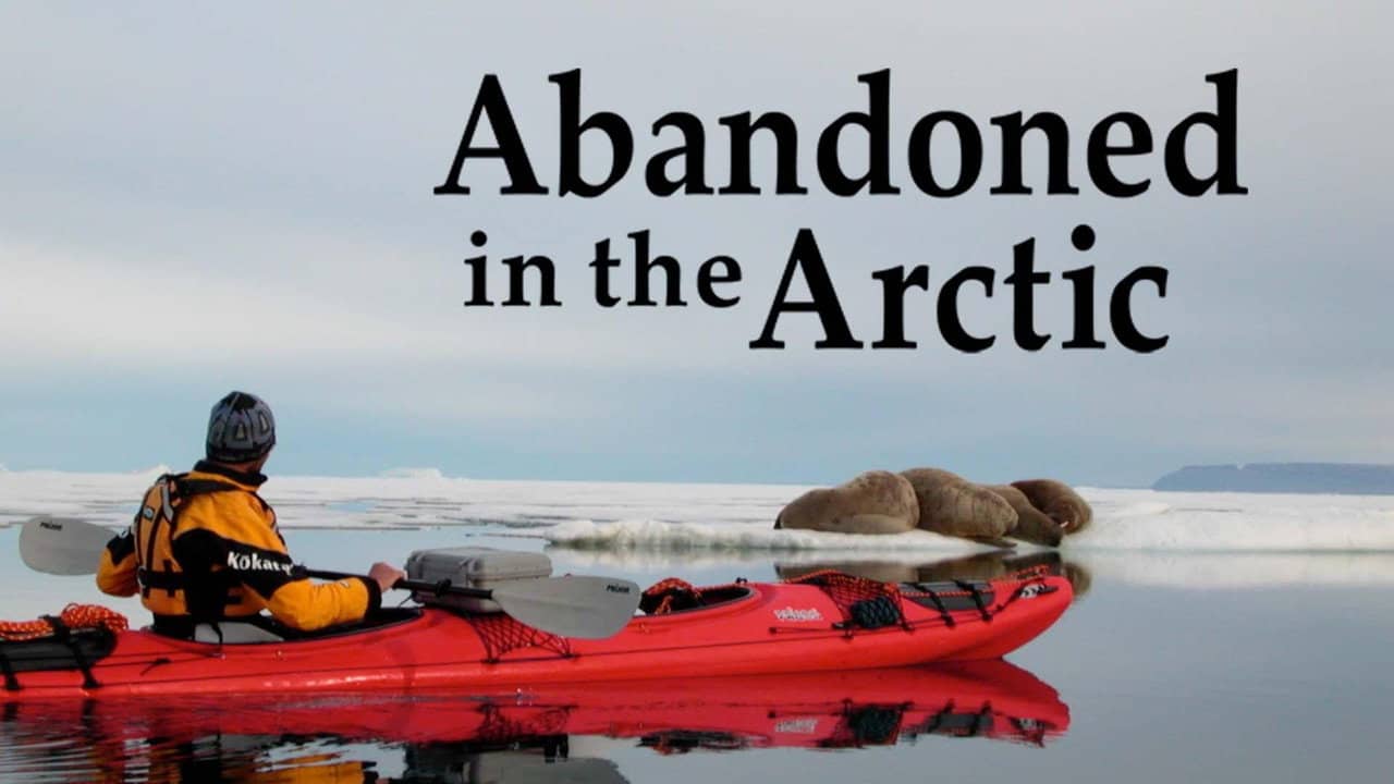 Abandoned in the Arctic backdrop