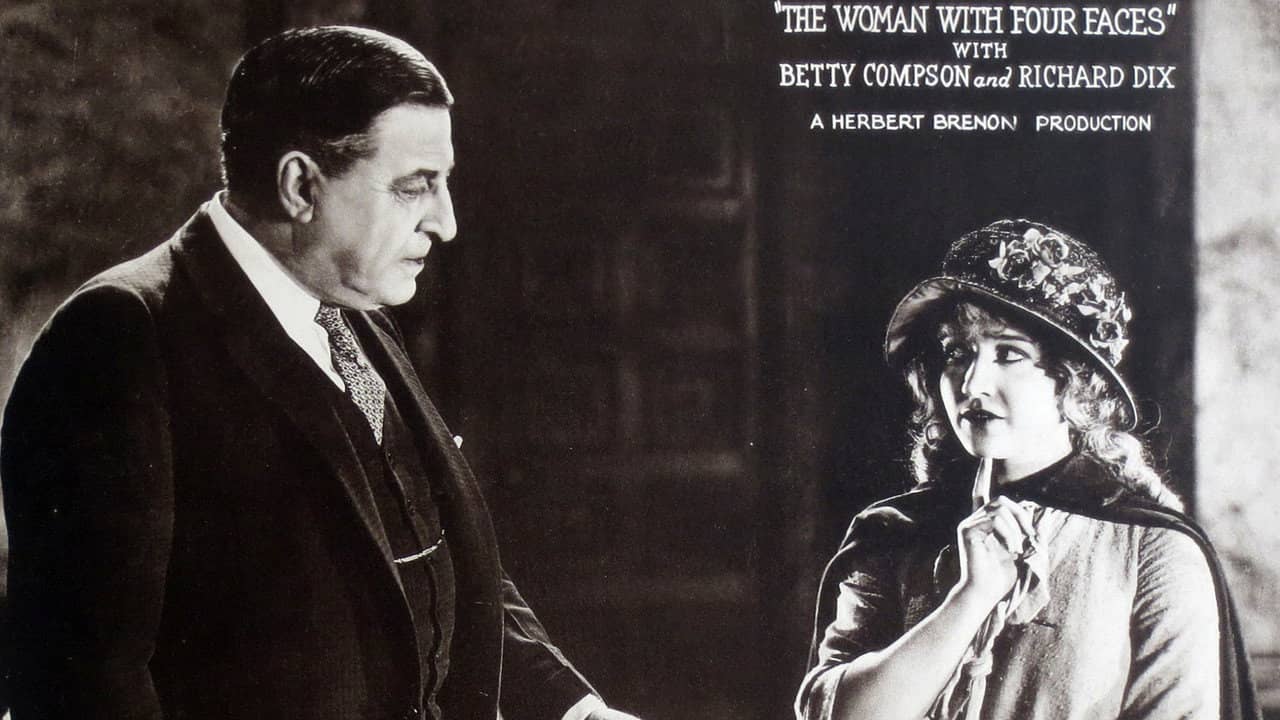 The Woman with Four Faces backdrop