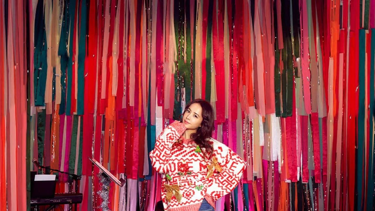 蔡依林 JOLIN 编织梦想丑毛衣派对 backdrop