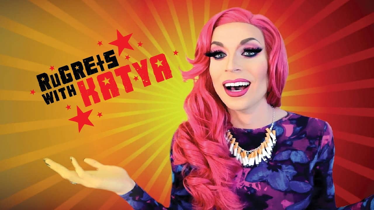 RuGRETS with Katya backdrop