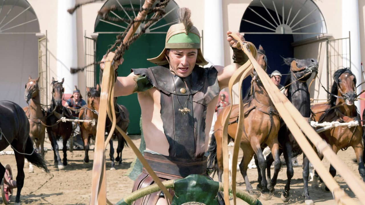 Brot und Spiele – Wagenrennen im alten Rom backdrop