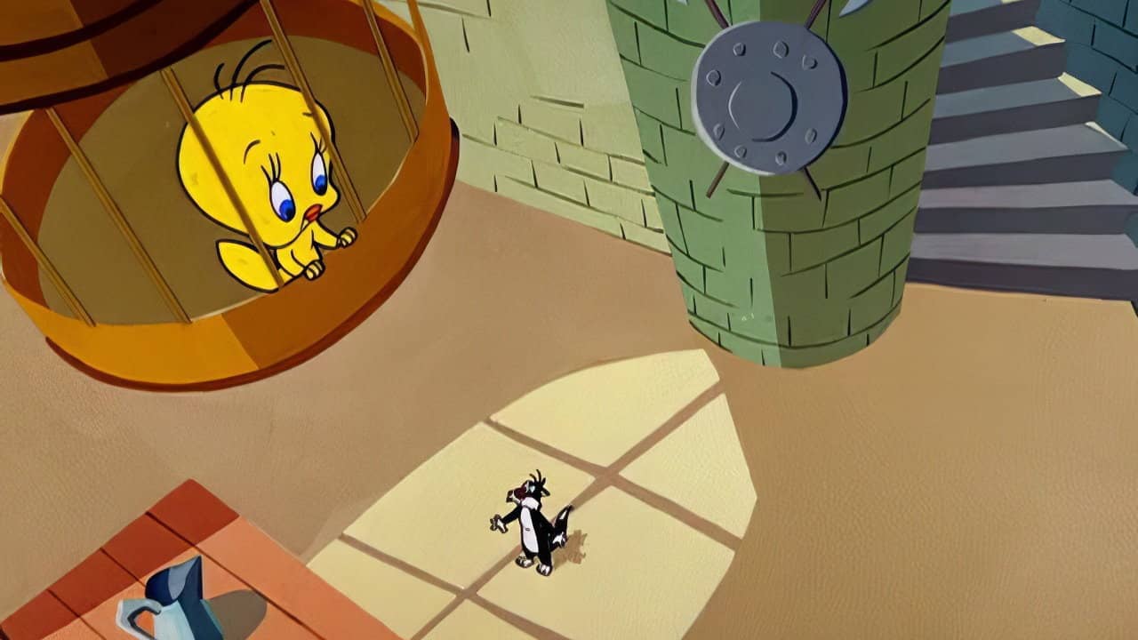 Tweety and the Beanstalk backdrop