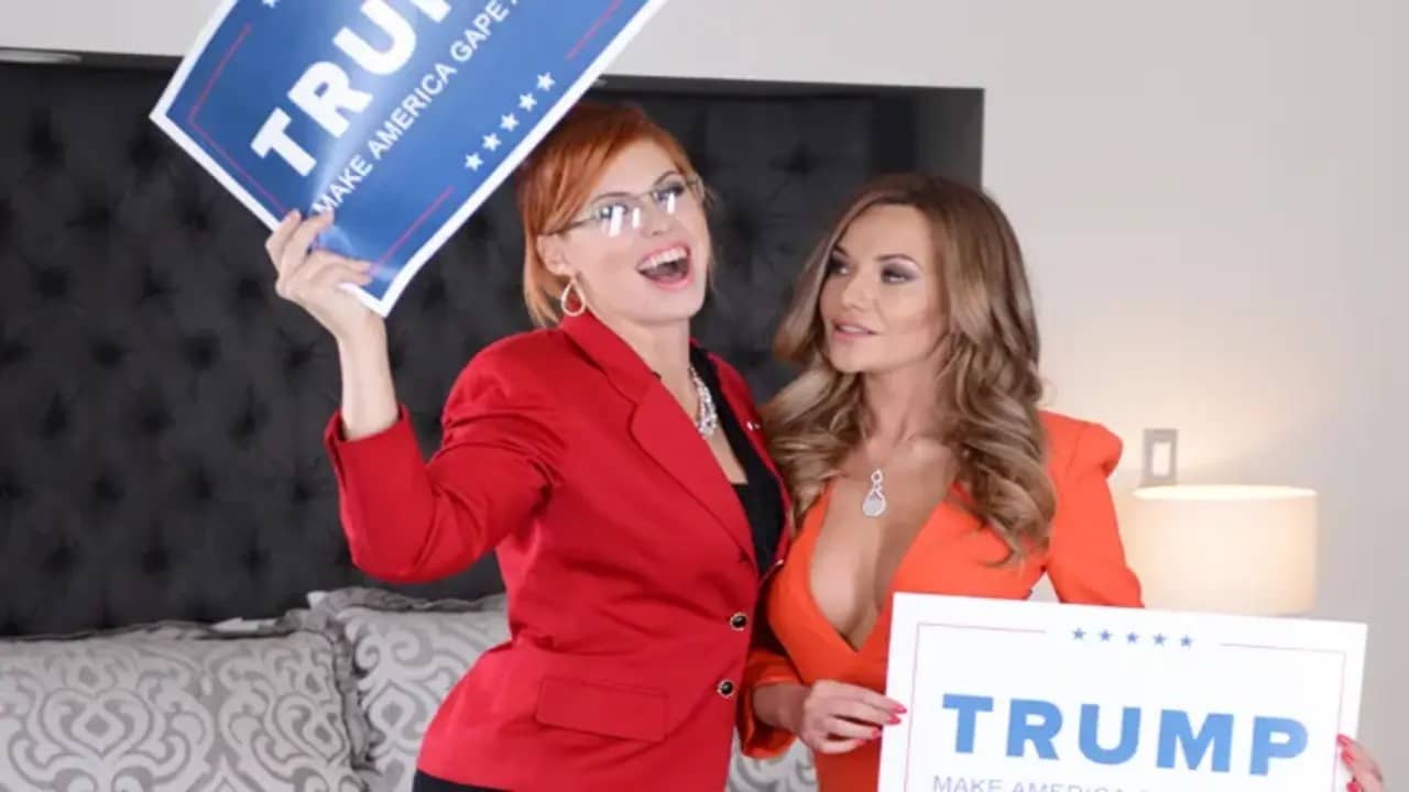 The Donald backdrop