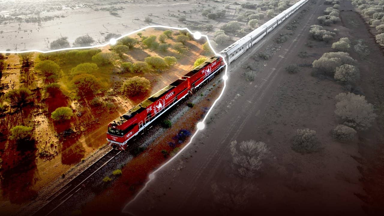 World's Greatest Train Journeys from Above backdrop