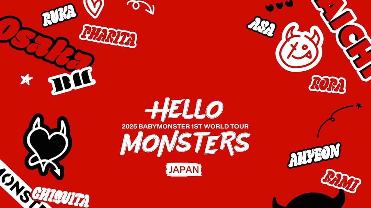 BABYMONSTER 1ST WORLD TOUR <HELLO MONSTERS> IN JAPAN backdrop