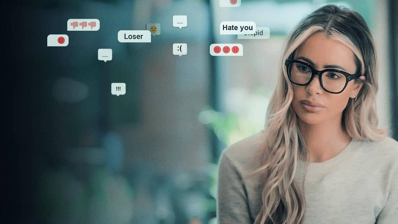 Olivia Attwood vs The Trolls backdrop