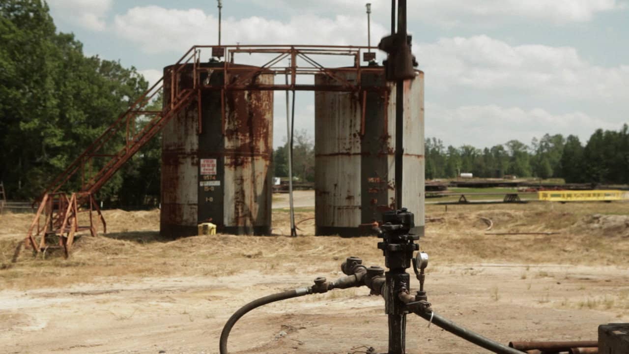 Oil Man backdrop
