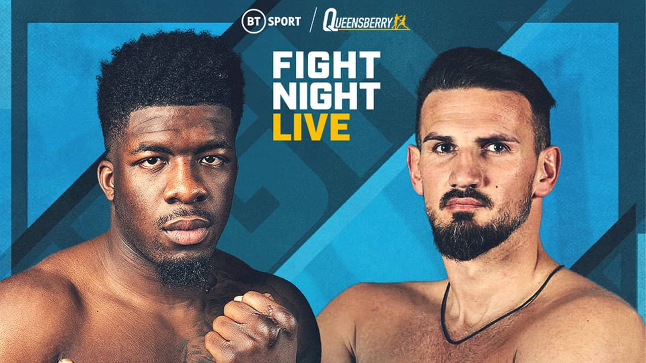 David Adeleye vs. Emir Ahmatovic backdrop