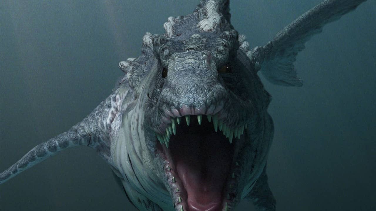 Dinoshark backdrop